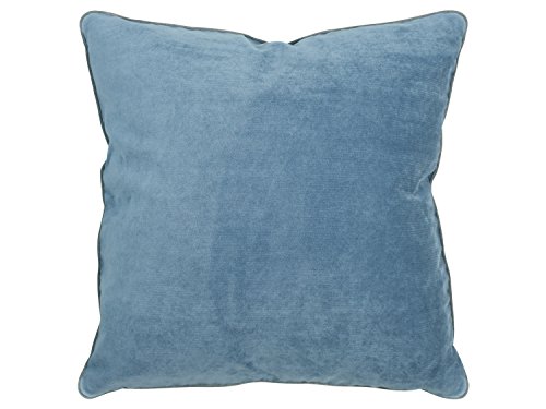 Monte Carlo – 2-farbige Kissenhülle mit Keder – erhältlich in 4 Farbkombinationen und 3 verschiedenen Größen – fester Polsterstoff mit fein gewebter Oberflächenstruktur, 60 x 60 cm, jeans - 3