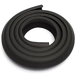 Material: NBR Espuma Proteccion de esquina de seguridad - SODIAL(R) 2M Espesada Proteccion de esquina Proteccion de borde de mesa seguridad con cinta adhesiva del bebe nino Negro