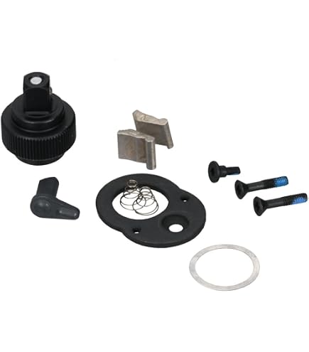 Ratsche Reparatur-Set Für Steckschlüssel – 24-Zahn Antrieb, 1/4\", 3/8\", 1/2\" Zoll, Verchromt, 11-teilig
