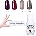 Perfect Summer Brand 4PCS Gel Nail Polish Kits Soak Off UV LED Colour Shiny Varnish Manicure Nail Salon Set 8ml #32