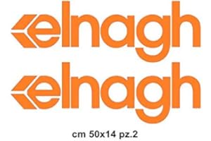 MURAL STICKERS 2 PEZZI ADESIVI ELNAGH - portiere mansarda o lati camper - PER TUTTI I MODELLI DI CAMPER E CARAVAN - accessori per camper adesivi per camper - CONFEZIONE DA 2 PEZZI - BELLISSIMI E DUREVOLI ARANCIO