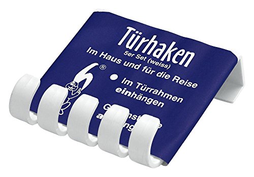 Home Xpert Türhaken weiss 5er-Set, Kunststoff Länge: 85 mm