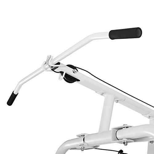 Klarfit Ultimate Gym 3000 Fitnessstation Heimtrainer (Butterfly-Modul mit Brustpresse, Lat-Zug, Seilzug und Beinstreckervorrichtung) weiß oder schwarz - 7