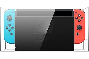 ZHIXTEU Housse de Protection pour NS Switch/Switch OLED, Boîte d'Affichage Acrylique Claire et Imperméable à la Poussière pour Console de Jeu Switch