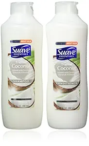 Suave Essentials Shampoo & Conditioner Set, Tropical Coconut, 30 Ounce Each