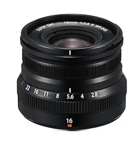 Fujifilm Fujinon XF 16mm F2.8 R WR Prime Lens - Black (Weather Resistance)