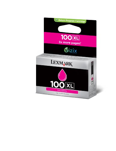 Lexmark 14N1070E 100XL Tintenpatronen Hohekapazität 600 Seiten Rückgabe, magenta - 3