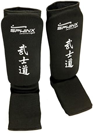 Kenneth J Lane Sphinx Assault RHX Shin Guard, unisex, Assault RHX, black, Small