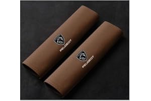 EVIMO 2 pièces Voiture Protège Ceinture de Sécurité Coussin, pour Peugeot 208 Durable Souple Confortables Rembourrage Ceinture Sécurité,C