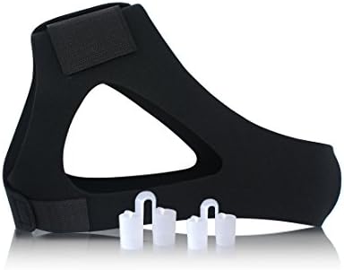 Adjustable Stop Snoring Chin Strap with Anti Snoring Nose Vents,Anti Snoring Snore Stopper Jaw Supporter Device,Natural Snore Relief - Simple and Fast
