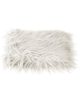 Gosear 50 x 60cm Neugeborenes Baby Kunstfell Wolldecke Decke Fotografie Foto Requisiten Korb Stuffer Füller Hintergrundlicht...