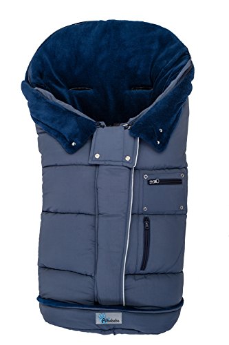 Altabebe ClimaGuard Winter Footmuff for Stroller (12 - 36 Months, Grey Blue/Navy Blue)