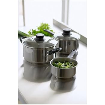 AmazonBasics Kochset, antihaftbeschichtet, 5-teilig