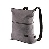handtasche rucksack damen leder 【Stilvoller Canvas-Rucksack】Die Tasche hat abnehmbarer und verstellbarer Schultergurt, Es ist praktisch, ihn in einen Rucksack Handtasche Umhängetasche zu verwandeln, ohne dass eine mühsame Anpassung erforderlich ist.