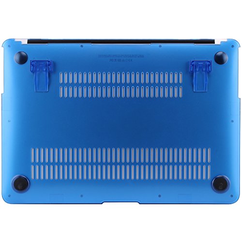 STONG Matte Gummierte Harte Schutzhülle mit Kickstand Ständer für Macbook Air 13 Hülle Cover Tasche Silicon Case Shell Hard Plastik mattiert SchutzTasche + tpu Tastatur-Schutzfolie(Blau,MacBook Air 13 A1369 / A1466) - 7