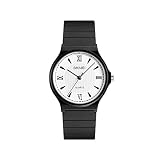 Armbanduhren Mode-Accessoires, wasserdichte M?nner Frauen rundes Zifferblatt r?mische Zahlen Quarz-Armbanduhr Paar Geschenk - wei?