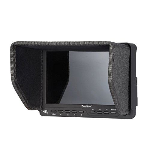 Bestview S7 7 Zoll 1920*1200 Unterstützen 4K Signal 4096X2160P@24Hz DSLR Vdieo Kamera HDMI Feldmonitor mit HDMI Input Output mit Akku, HDMI Kabel und Pergear Reinigungs Set für Canon Nikon Sony DSLR Kameras und Comcorder - 2
