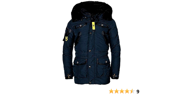 Geographical Norway Men's Winter Jacket - Model Acore - Hooded Coat - Lined  Warm Anorak - Outdoor Hooded Jacket Winter 2019 / 20 - Blue - M :  Amazon.co.uk: Clothing