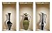 Produktbild Die entfernbaren Nisha Art Magic 3D-Vinyl-Wandabziehbilder zum Selbermachen, 3er-Set, Orientalische Vasen