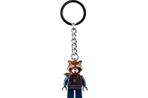 LEGO Marvel Superheroes Rocket Raccoon Minifigurka brelok 854296, brązowy, mały, Brązowy, S
