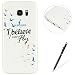 Produktbild Samsung Galaxy S7 Hülle,Feeltech Weiche Ultra Dünn Crystal Clear Gel TPU Bumper Flxible Silikon Handyhülle Durchsichtige Schutzhülle mit Schöne Zeichnung Gedruckte Design Anti-Scratch Shock-absorber [with Frei Schwarz Stylus] Perfekte Passform für Samsung Galaxy S7 - Vögel (ich glaube,ich kann fliegen)