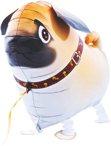 DekoRex® AirWalker walking pet foilballon toy helium here: Pug