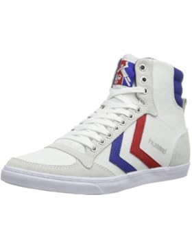 Hummel Sneaker Unisex Erwachsene – SLIMMER STADIL HIGH – Freizeitschuh div. Farben - Schuh hoch Leinen / Wildleder...