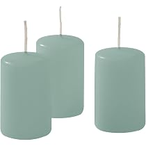 Bougies Cereria Di Giorgio Risthò - Lot De 12 - Rose Poudre - 4x7cm - Brûlent 12h Sans Fumée