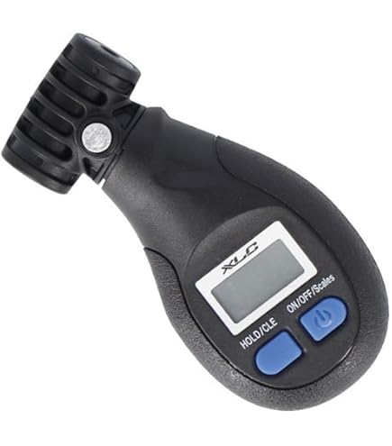 DAUERHAFT Tragbarer Reifendruckmesser – 0-160 Psi, Für Presta & Schrader Ventile, Leicht (118 G), Für Fahrrad & Mountainbike