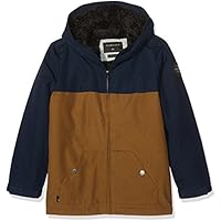 Quiksilver Wanna DWR Youth Chaqueta Resistente Al Agua con Capucha, Niños, Azul (Navy Blazer Solid), S