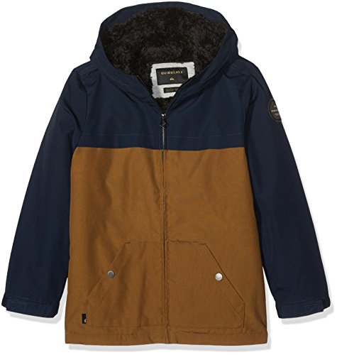 Quiksilver Wanna DWR Youth Chaqueta Resistente Al Agua con Capucha, niños, Azul (Navy Blazer Solid), XL - Quiksilver
