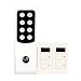 Dott Systems Modular Remote Control Switches For 2 Lights & 2 Fans / Dimmer (White, 100 Watts) RS.1475.00