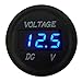 Produktbild Sixcup® Runde wasserdichte Auto Boot Auto Motorrad DC5V-48V LED Panel Mini Digital Volt Spannungsmesser Tester Monitor Display Voltmeter (Blue)