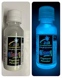 Glow in The Dark Paint Powder SkyBlue 50gm