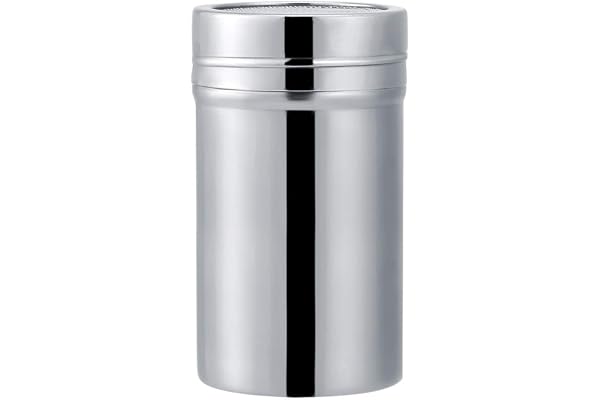 Mjölshaker, florsockershaker, florsockershaker, kakaoshaker, shaker för kanel, mjölshaker i rostfritt stål, kakaopulvershaker av rostfritt stål, chokladpulvershaker för kakao, mjöl, kaffe