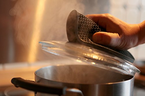 Silikon-Topfuntersetzer in Premium Qualität (4-er Set) / VENDOLO Topflappen dunkel-grau/ hitzebeständig, pflegeleicht, hygienisch, modernes Design - 6