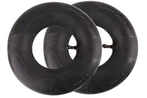 CHJIEJIE Pneu de Chambre à Air 2 PièCes SéRies 4.10/3.50-4 Pouces pour Diable, Chariot, Chariot Manuel, Chariot de Jardin, Tondeuse à Gazon, Tube de Remplacement 4.10-4