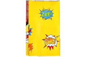 Happium Superhelden Party Tischdecken aus Kunststoff Superhelden Kunststoff Tischdecke Superhelden Motto Geburtstagsparty Dekorationen 180 x 120 cm