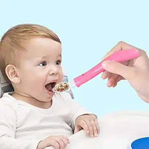 Honey Boo Baby Silicone Spoon - Grade Plastic, Silicone Spoon (Multicolor)