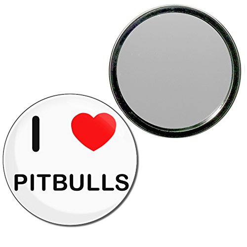 I Love Pitbulls - 55mm Round Compact Mirror