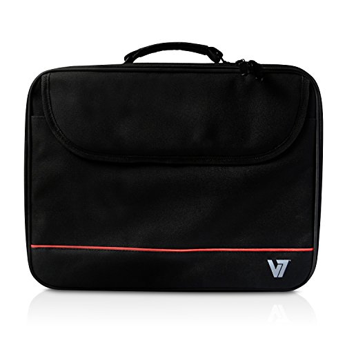 V7 V7 CCK1-3E 16 1 Zoll Notebooktasche Laptop-Tasche mit d  nnem Trolley-Band schwarz