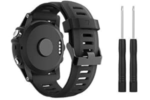 Supore Miękki, oddychający silikonowy pasek zastępczy kompatybilny z Fenix 3 / Fenix 3 HR/Fenix 5X / Fenix 6X / Fenix 6X Pro