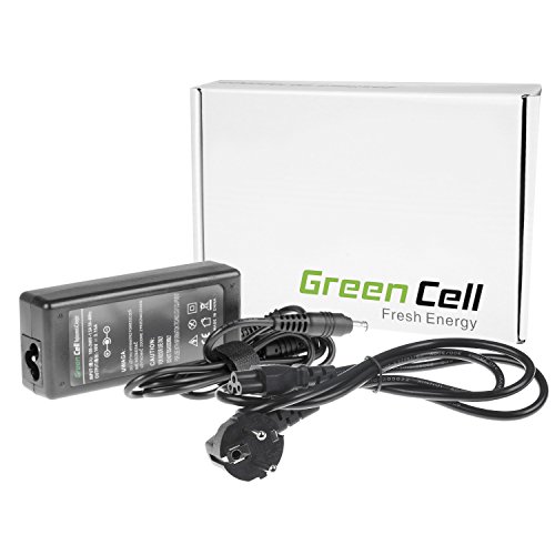 Green Cell® Netzteil / Ladegerät inkl. Stromkabel für Notebook / Laptop Samsung NP275E5E-K01DE (Ausgangsspannung: 19V 3.16A 60W, Steckermaße: 5.5-3.0mm mit Stift nach innen)