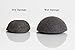 Konjac Facial Sponge - Pack Of 2 Sponges (Charcoal Black & Natural White) For Sensitive To Oily Skin