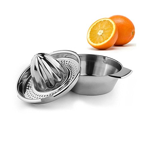 asentechuk® Manuelle Edelstahl Zitronenpresse orange juice Hohe Qualität Maker Reibahle Küche Werkzeug - 4