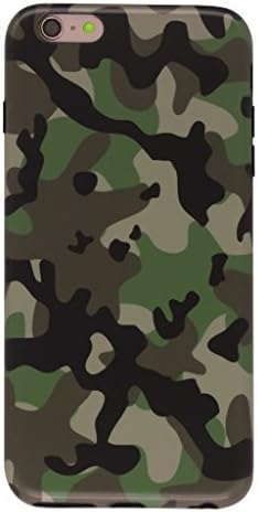 5.5" iPhone 6 Plus 6S Plus SGSELLER™ TPU IMD Slim-Fit Ultra-Thin Anti-Scratch Shock Proof Dust Proof Anti-Finger Print Matte Case Casing (Camo - Army Green)