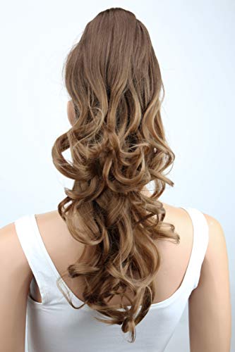 PRETTYSHOP 60cm postizo,Ombré Two-Tone, voluminosa, ondulado, pelo largo, fibra sintética resistente al calor H122