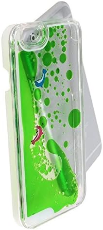 Green Liquid Phone Case Swimming Dolphins Protection Cover for iPhone 5G/5S 4.0" Shell