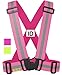 Produktbild Reflektoren / Reflektorweste / Warnweste / Signalweste / Sicherheitsweste für Kind/ Kleinkind für kinderfahrrad/laufen/schulweg kinder - ROSA - KIDS. Childrens Reflective / Safety Vest for Walking /Biking / Cycling / School - Pink.