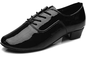 SWDZM Boy,Men Standard Latin Dance Shoes Leather Ballroom Model-UK-704